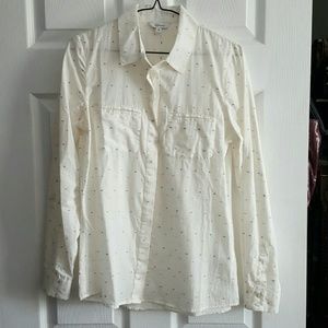 ⬇️White cotton blouse